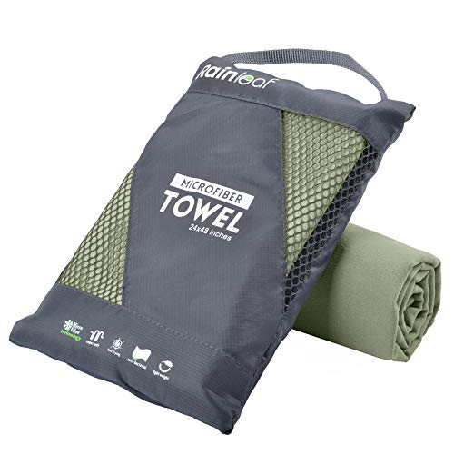 Rainleaf Microfiber Towel Perfect Travel & Sports & Camping Towel